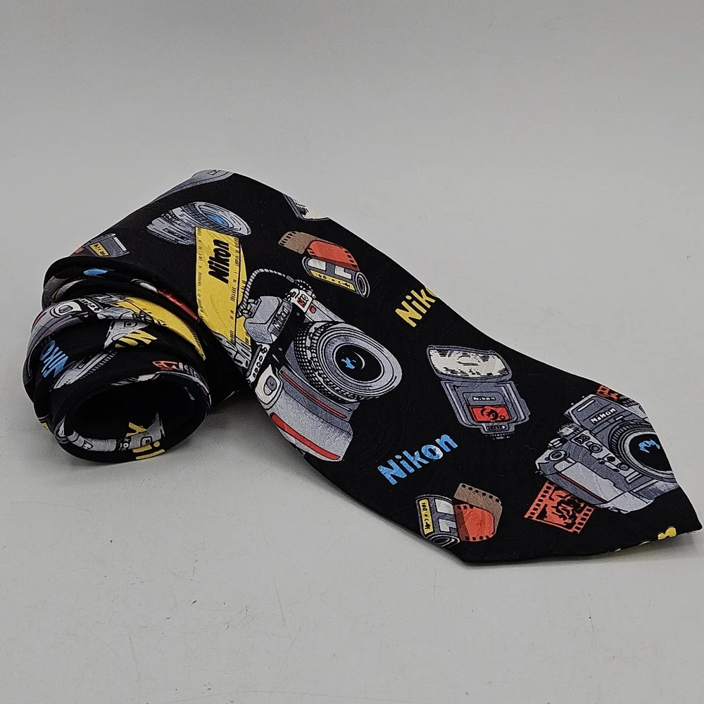Rare Nikon camera photography enthusiast Tie
